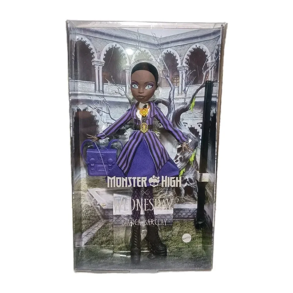 NIB Monster High x Wednesday Doll and Accessories Bianca Barclay Collectible